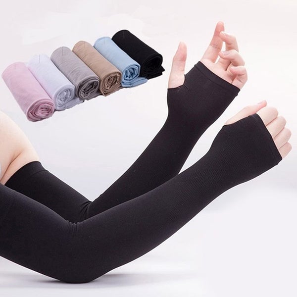 Arm Sleeve For Sun Protection Arm Warmer Camouflage Solid Color Half Carousel 2