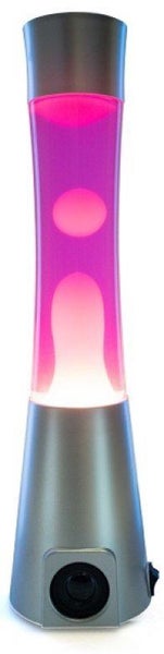 Motion Lamp & Bluetooth Speaker - Silver / Pink Carousel 1