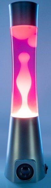 Motion Lamp & Bluetooth Speaker - Silver / Pink Carousel 2