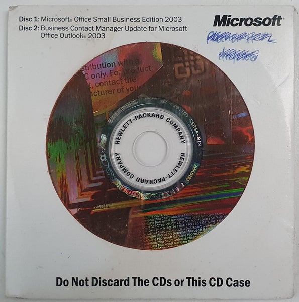 Microsoft Office Small Business Edition 2003 + Extra Disc Carousel 1