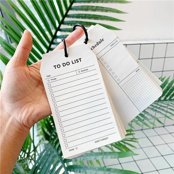 50 Sheets Memo Pad Diy Simple Ring Buckle Type Notebook To Do List Diary Craft Carousel 1