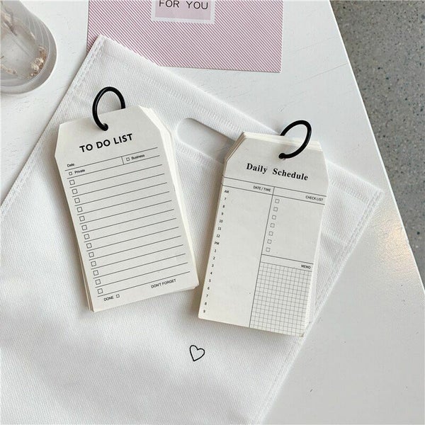 50 Sheets Memo Pad Diy Simple Ring Buckle Type Notebook To Do List Diary Craft Carousel 2