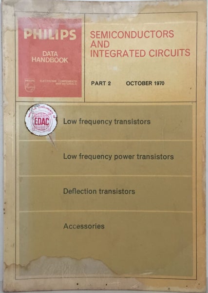 PHILIPS DATA HANDBOOK: Semiconductors and Integrated Circuits 1970 Carousel 1
