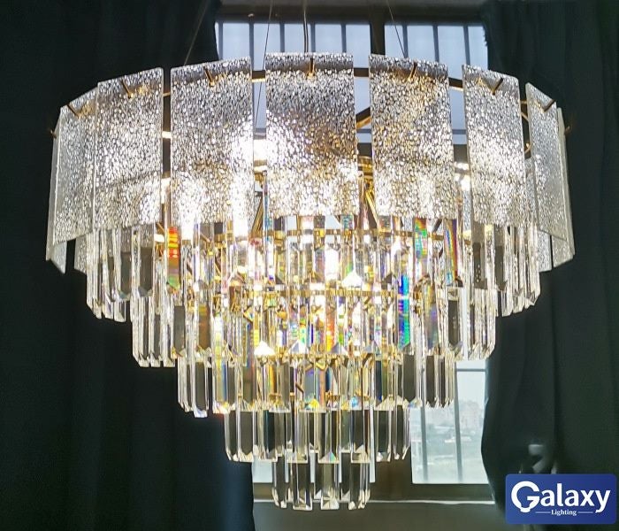 BIG SALE!! P305-60cm Luxury Unique Design Crystal Chandelier Carousel 3