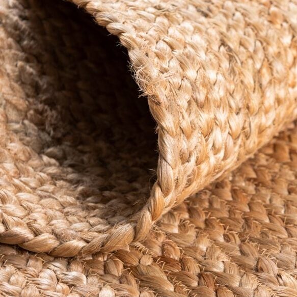Oval 245x305 cm Jute Handwoven Rug Carousel 2