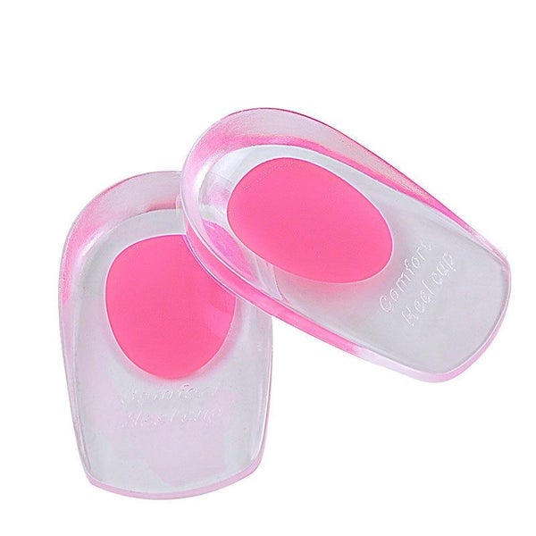 Heel Support Pad Cup Gel Silicone Shock Cushion Orthotic Insole Plantar Care Carousel 1