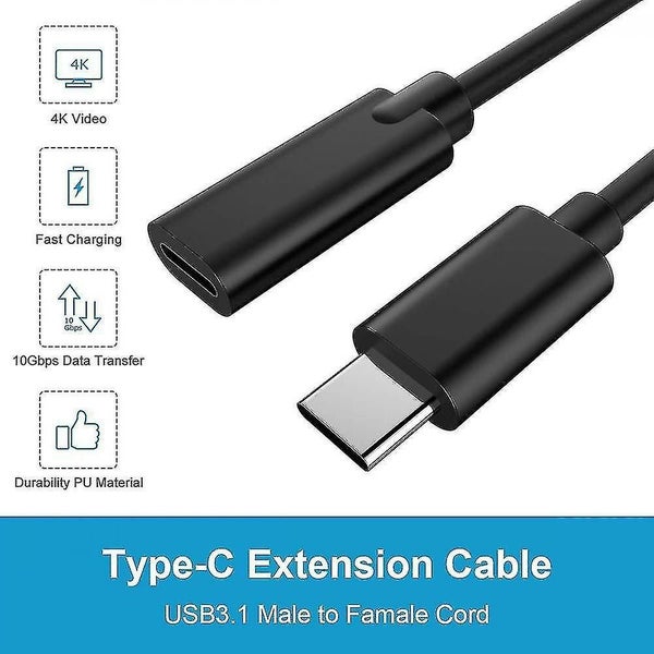 2 Pack 3.2ft Usb C Extension Cable Carousel 2