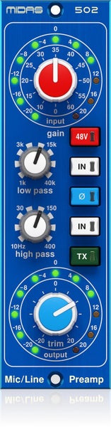 Midas 502 V2 Microphone Preamp 500 Series Carousel 1