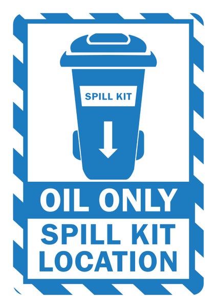 Sign Safety Oil Only Spill Kit Location 240x340mm Carousel 1