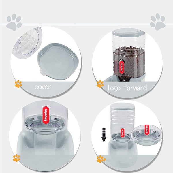 3.8L Pet Automatic Feeding Bowls Pet Food Feeder Carousel 2