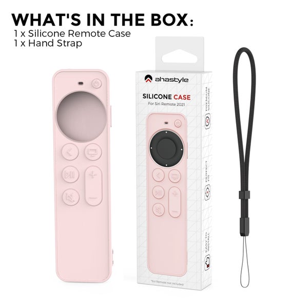 Silicone Case Compatible with 2021 2022 Apple TV Siri 4K-Pink Carousel 1