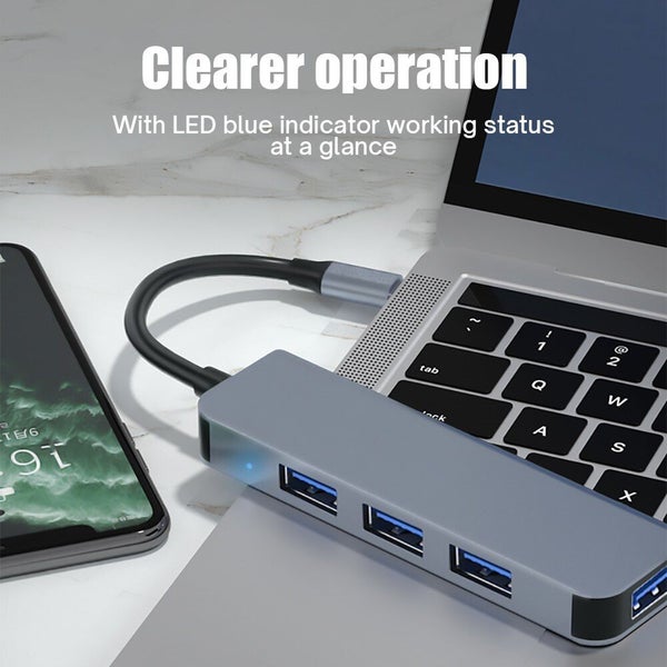 USB HUB 3.0 | Slim Aluminum 4 Port USB Hub Splitter Adapter Carousel 2