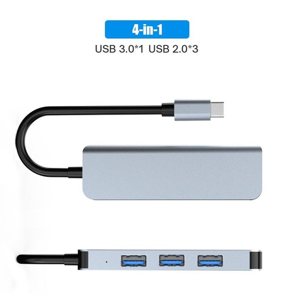 USB HUB 3.0 | Slim Aluminum 4 Port USB Hub Splitter Adapter Carousel 5