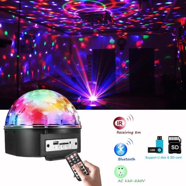 Party Lights with Speaker Remote Controller, NZ Power Plug. Sound Activated Mode Carousel 1