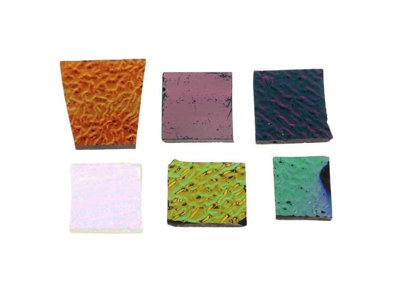 Dichroic Glass Pieces Scraps Coe90 Fusible Glass Mixed 28g For Jewelry Making Carousel 1