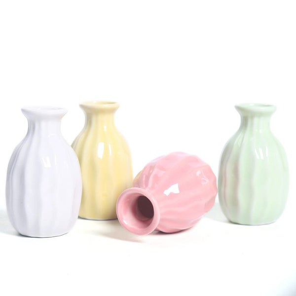 Modern Minimalist Ceramic Small Vases Artificial Flowers Dry Flowers Carousel 6