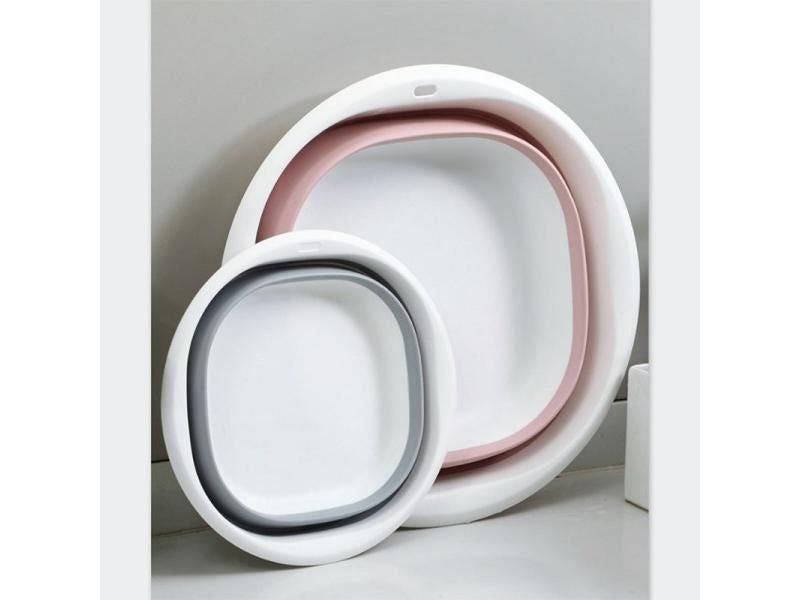 Plastic Folding Basins Portable Wash Basins Folding Laundry Tub Bathroom Carousel 2