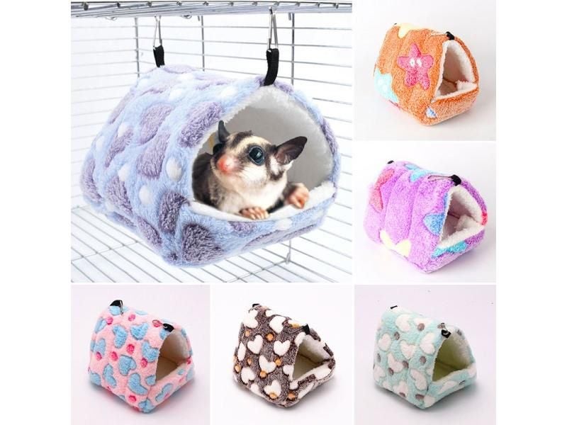 Warm Pet House Cage For Hamster Accessories Small Animal Nest Soft Comfort Carousel 2