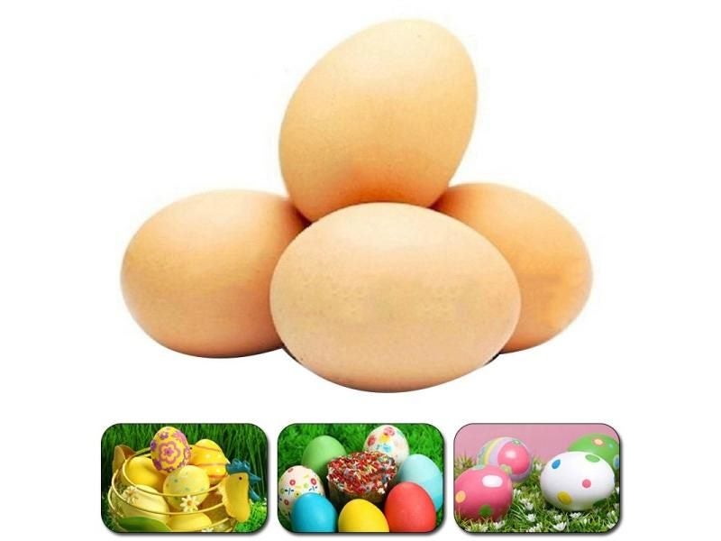 5/10Pcs 5.5*4cm Chicken House Small Fake Eggs Farm Animal Supplies Cages Carousel 1