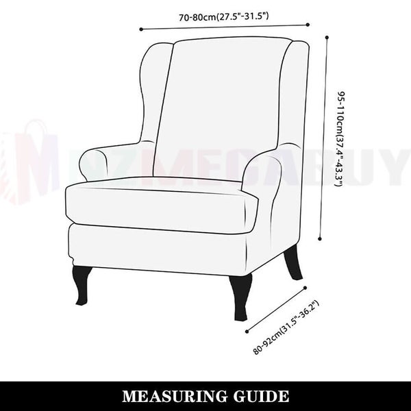 Wingback Sofa Covers Velvet *Grey Carousel 12