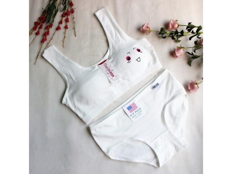 Puberty Students Teen Girls Cotton Underwear Sets Carousel 2