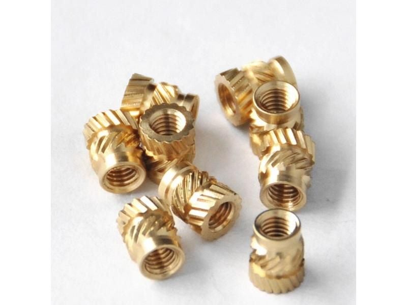 50/100pcs M3 M3*5.7-OD4.6 Thread Knurled Brass Threaded Heat Set Heat Resistant Carousel 2