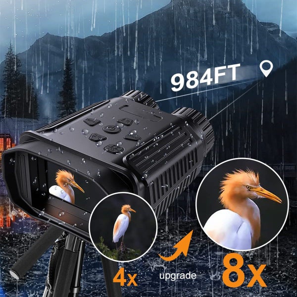 Night Vision Googles 1080P Binoculars Waterproof with 8X Digital Zoom for Darkne Carousel 1