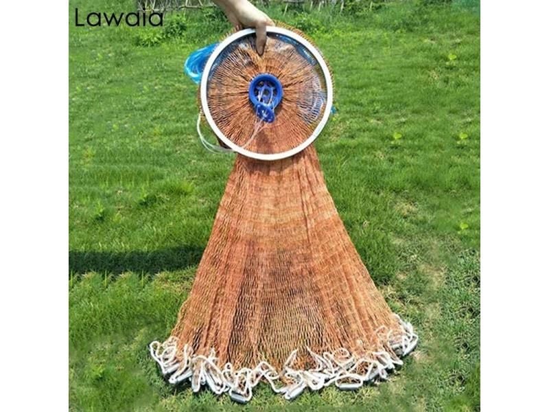 Lawaia Fishing Net Fish Mesh Hand Throwing Net Outdoor Fishing Tackle Tool Carousel 2