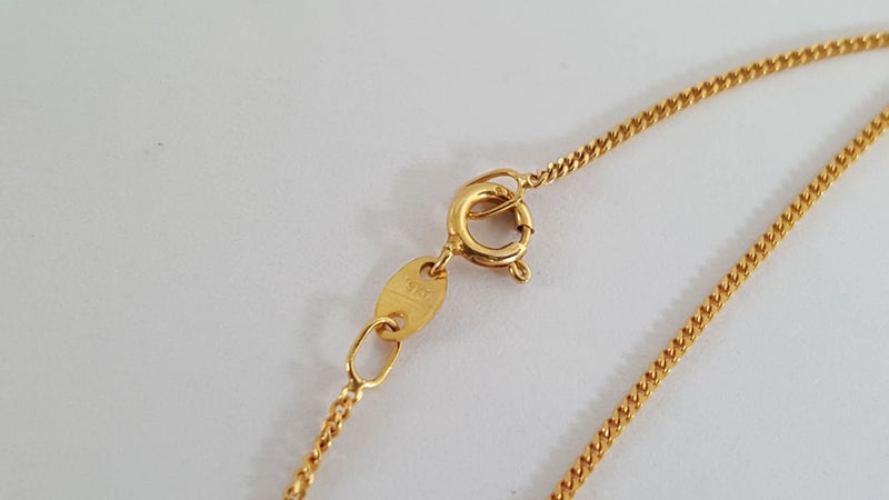 Beautiful 14ct Gold Pear Cut Drop Amethyst Pendant And 9ct Gold Chain Carousel 2