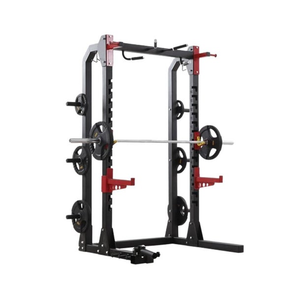 Power Cage Rack Solid Frame + Bumper Weights Combo Carousel 1