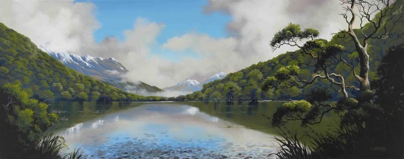 FREE DELIVERY: Huge stretched canvas print by Linelle Stacey: Routeburn Stones629327218319391123