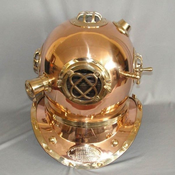 Brass & Copper Divers Helmet - Indian Brass Carousel 1