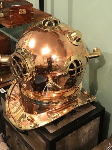 Brass & Copper Divers Helmet - Indian Brass Carousel 2