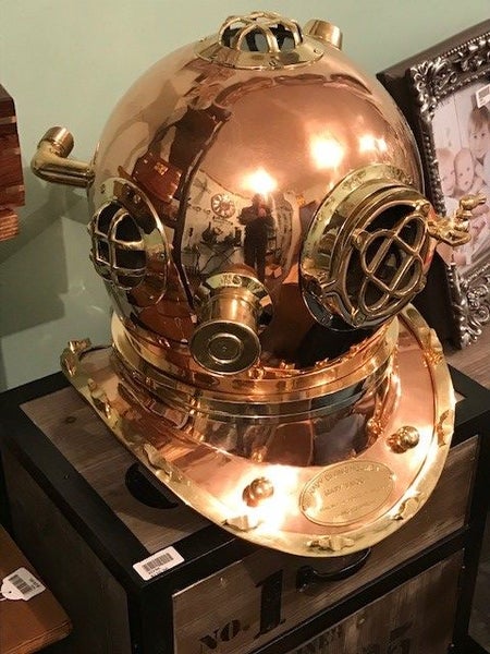 Brass & Copper Divers Helmet - Indian Brass Carousel 3
