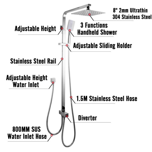 Rain Shower with Mixer Carousel 2