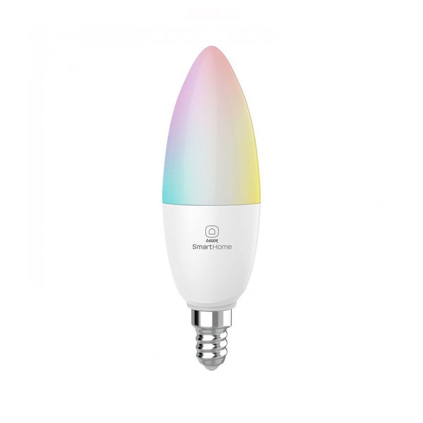 Laser 5W E14 Smart RGB LED Light Bulb Colour Intensity Adjust WiFi App Control Carousel 1