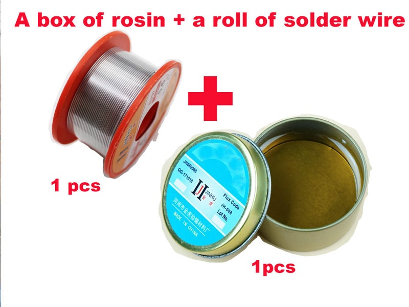 1 Solder Wire 0.8mm Tin Lead Solder and 1 Rosin Flux Welding Assistant Soldering Carousel 1
