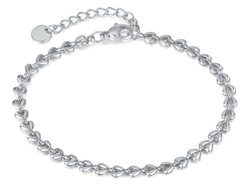 Heart Chain Bracelet Stainless Steel Bracelet Carousel 1