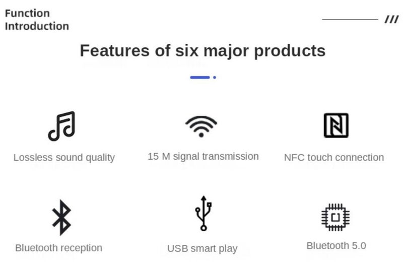 NFC5.0 Bluetooth audio receiver Carousel 8