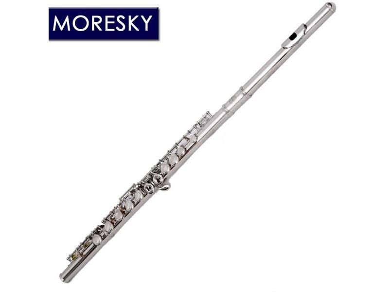 MORESKY 16 Close Holes C Key Flute Instrument Cupronickel Nickel Plated Flute Carousel 1