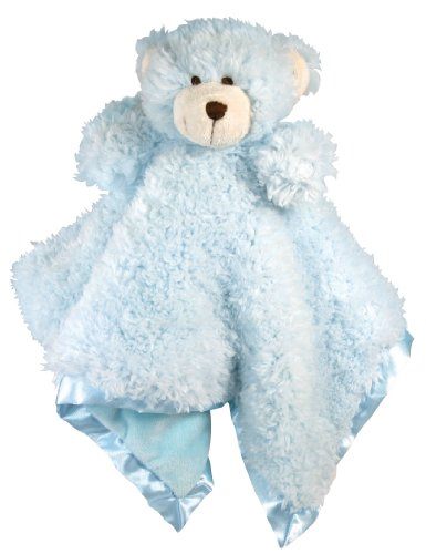 Stephan Baby Plush cuddle Bud Security Blankie Blue Bear 18 x 18Inch Carousel 1