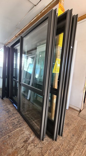 NEW Double Glazed Aluminium Ranchslider Door 2000 x 2000 Ironsand Carousel 1