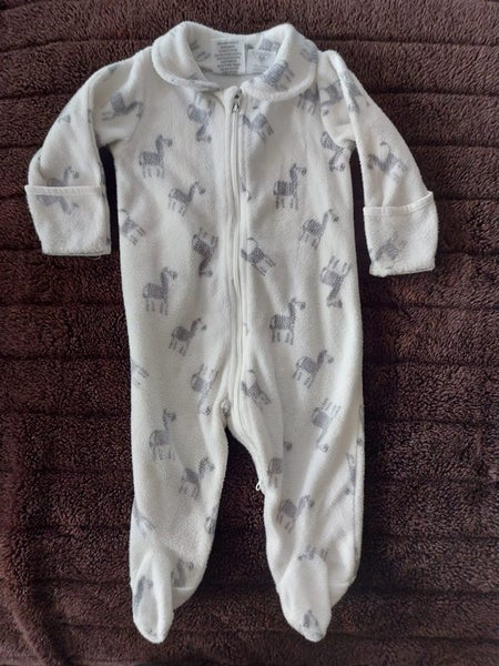 Warm flannel onesie all in one 0-6 months Carousel 1