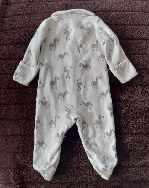 Warm flannel onesie all in one 0-6 months Carousel 3