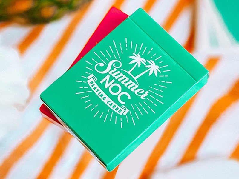 Summer NOC Pro Sunrise (Teal) Playing Cards Carousel 1