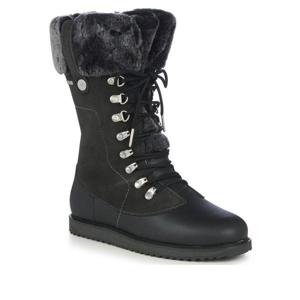 EMU Womens Waterproof Sheepskin Hi Boots Orica Grey LAST ONE Clearance Carousel 1