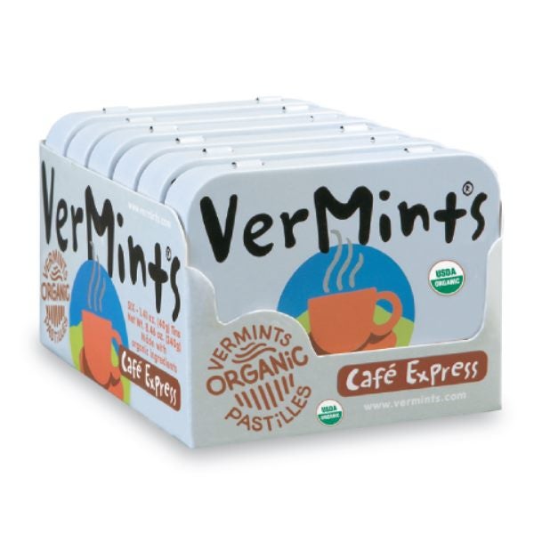 VerMints Organic Caf - 6 x 40g Tin Pack Carousel 1