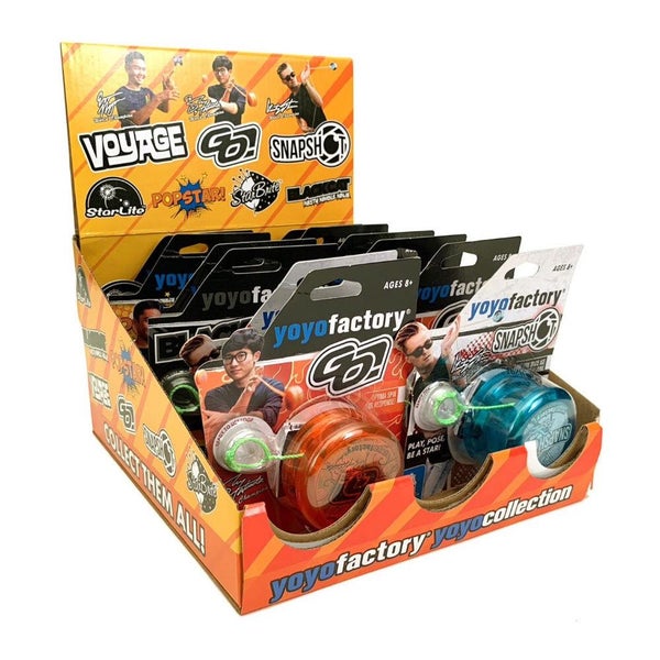YoYo Factory Spinstar Kids Fun Play Classic Plastic Round Toy Game 8y+ Assorted Carousel 6