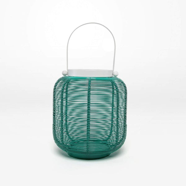 Rayell Lantern Linda Sea Green Decorative Candle Holder Home Decor 17x19x17cm Carousel 1