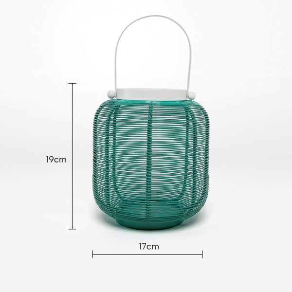 Rayell Lantern Linda Sea Green Decorative Candle Holder Home Decor 17x19x17cm Carousel 2